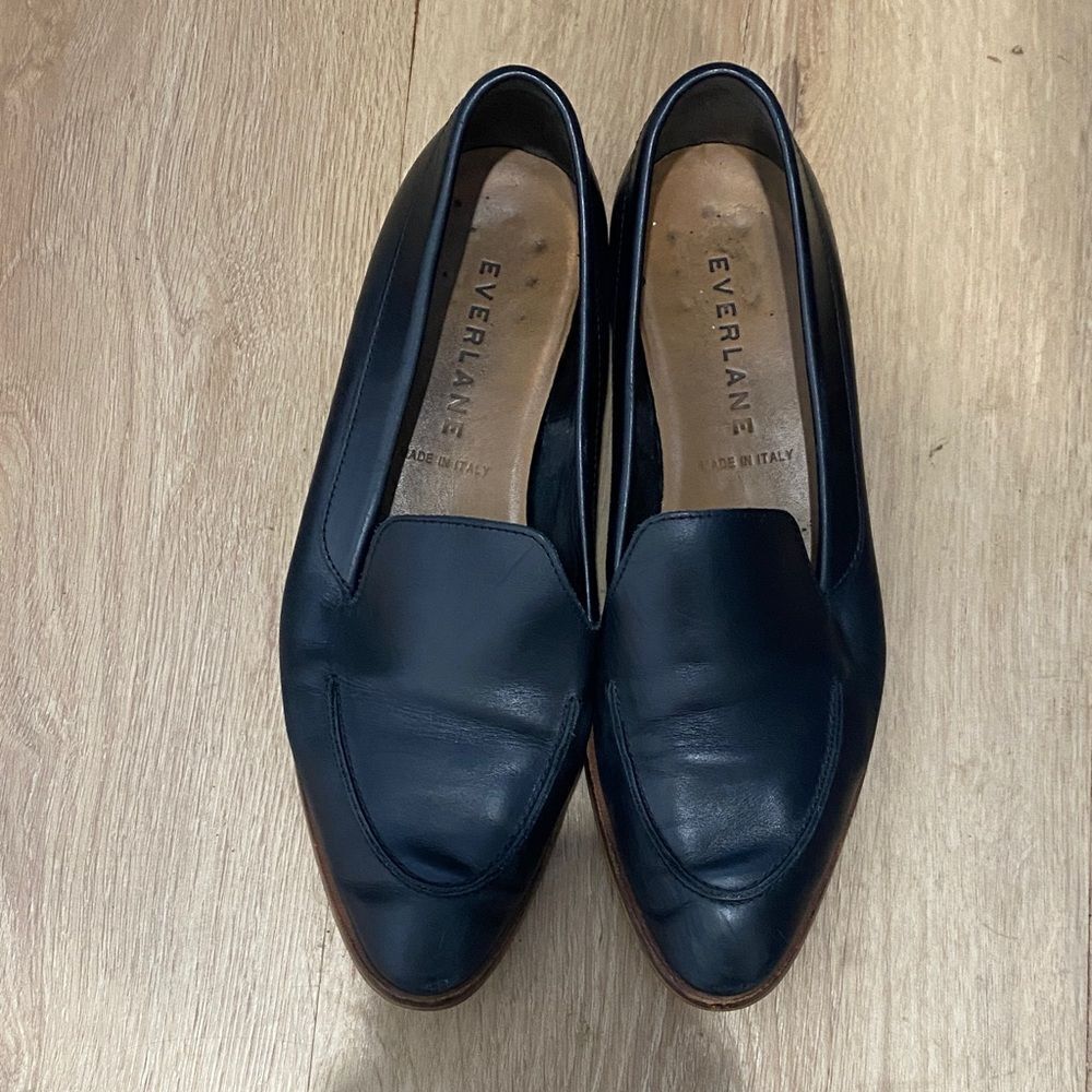Everlane Women's Black Pointed Toe Loafers size 7.5